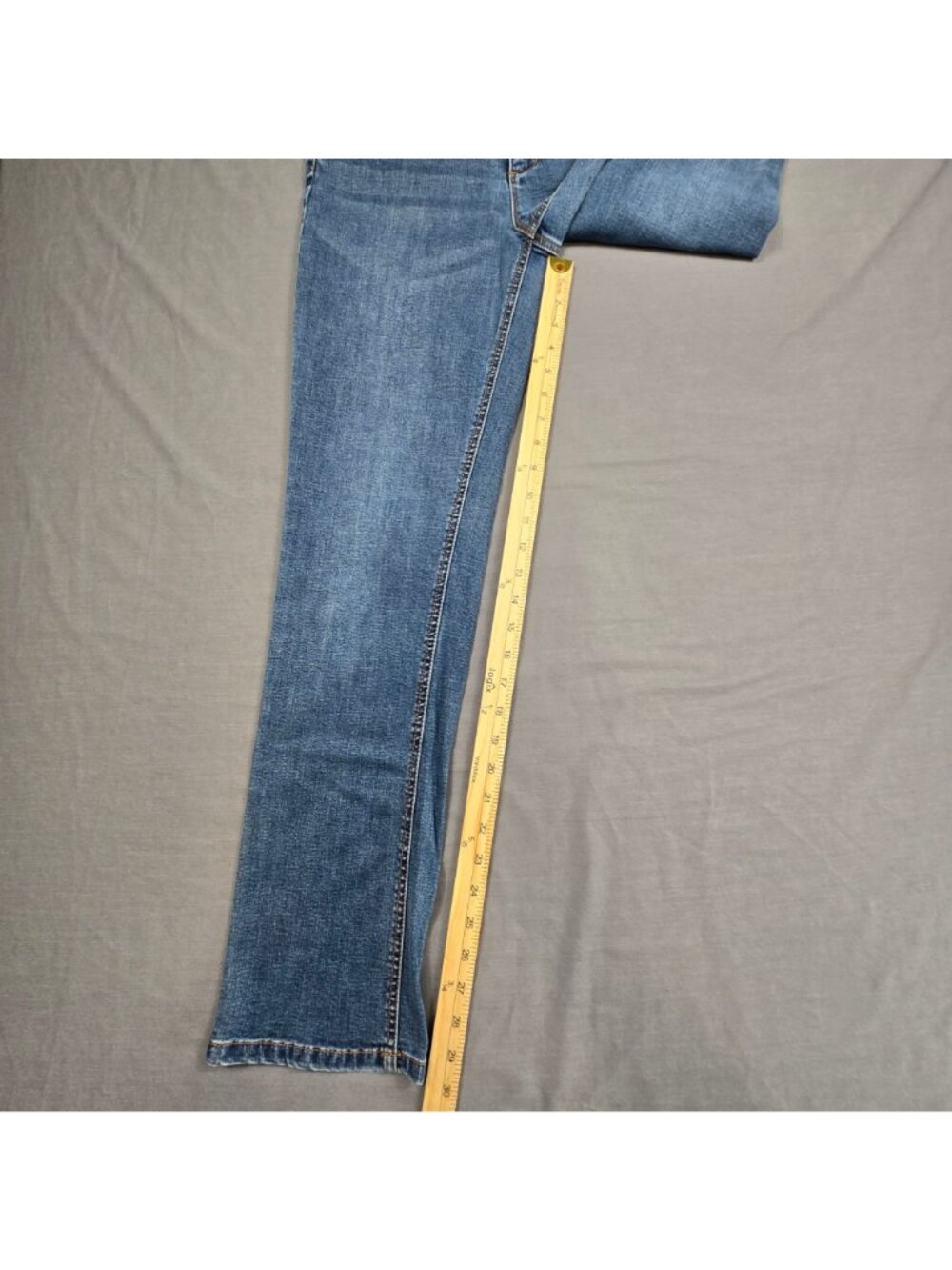 J Jill Womens Size 8 Straight Leg Denim Jeans Smooth Fit Blue Stretch - Picture 4 of 6